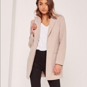NWT Tailored Faux Wool Coat